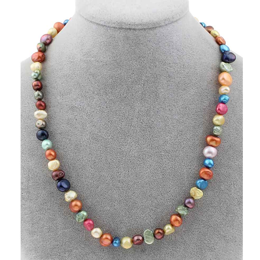 Zoetwater parelketting Rio Small op display