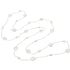 Lange zoetwater parelketting met witte parels | Long Coin Pearl