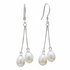 Zoetwater parel oorbellen met cobalt blauwe parels en sterling zilver (925) | Pearl Blister Cobalt Blue