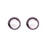 Witte zoetwater parel oorknoppen met zwarte rand | One Metalgun Stud Pearl