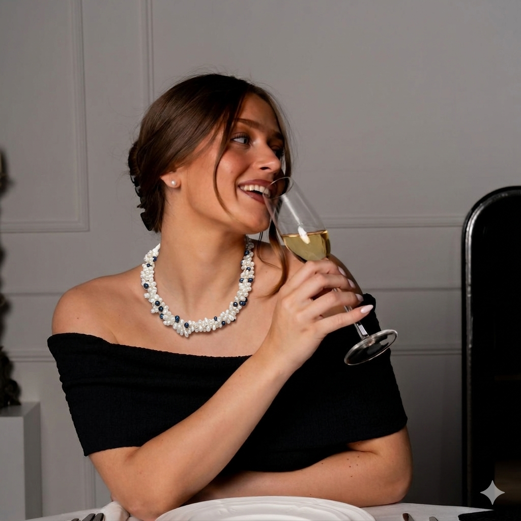 Zoetwater parelketting Amira