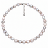 Handgeknoopte grijze parelketting met sterling zilveren slot en verlengketting | Baroque Grey