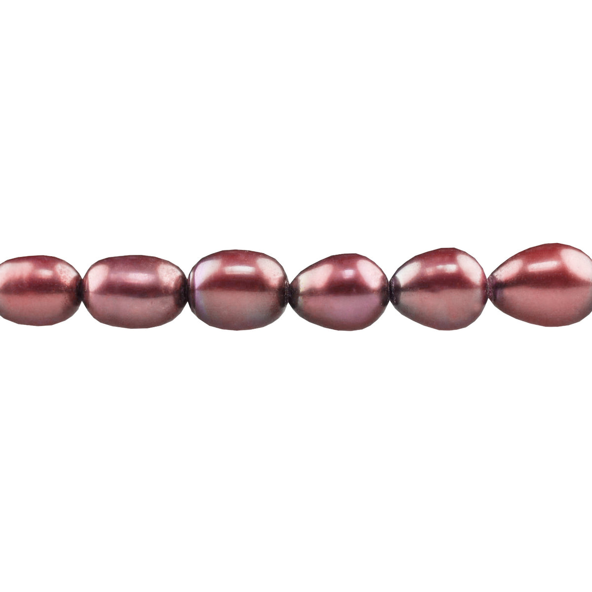 Detail van bruine zoetwater parelketting met sterling zilver (925) minimalistisch | Bini