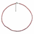 Bruine minimalistische zoetwater parelketting met sterling zilver (925) met verlengketting | Bini 