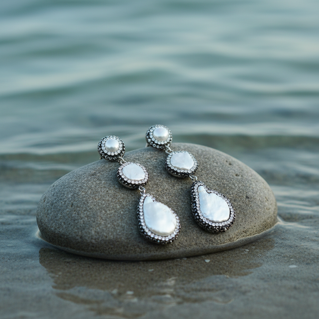 Bright 3 Pearls op steen