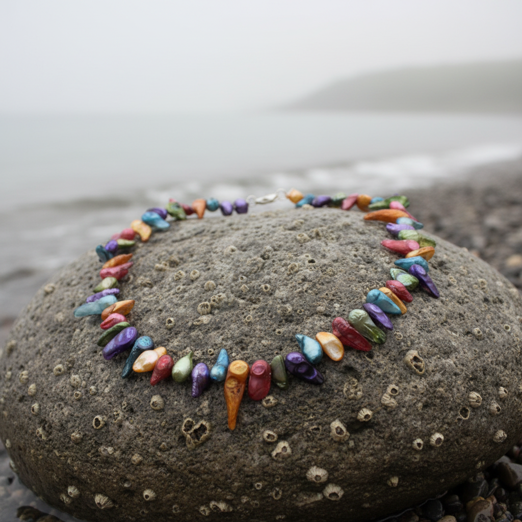 Close-up Zoetwater parelketting Samba