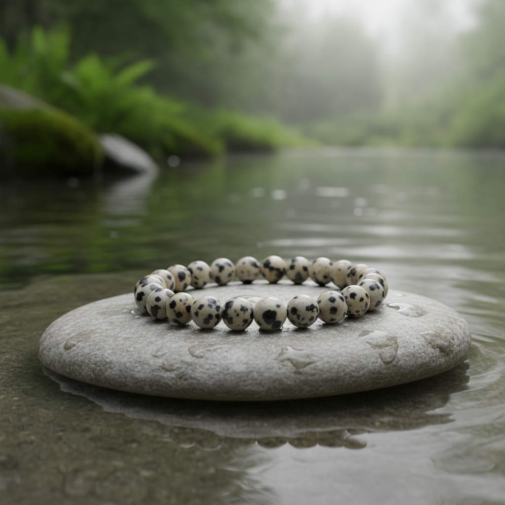 Dalmatian armband aan de waterkant