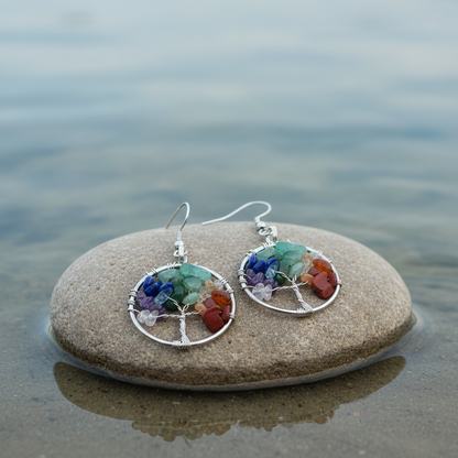 Gemstone Tree of Life op steen