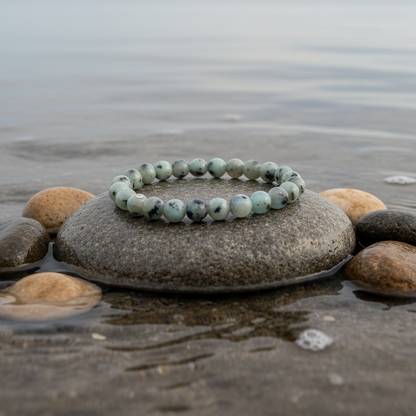 Labradorite armband met meer water en steen
