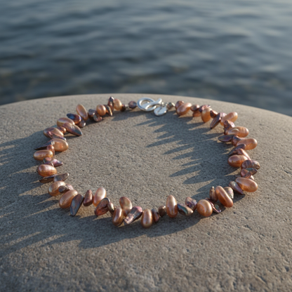 Quartz AB Color Brown ketting sfeerbeeld