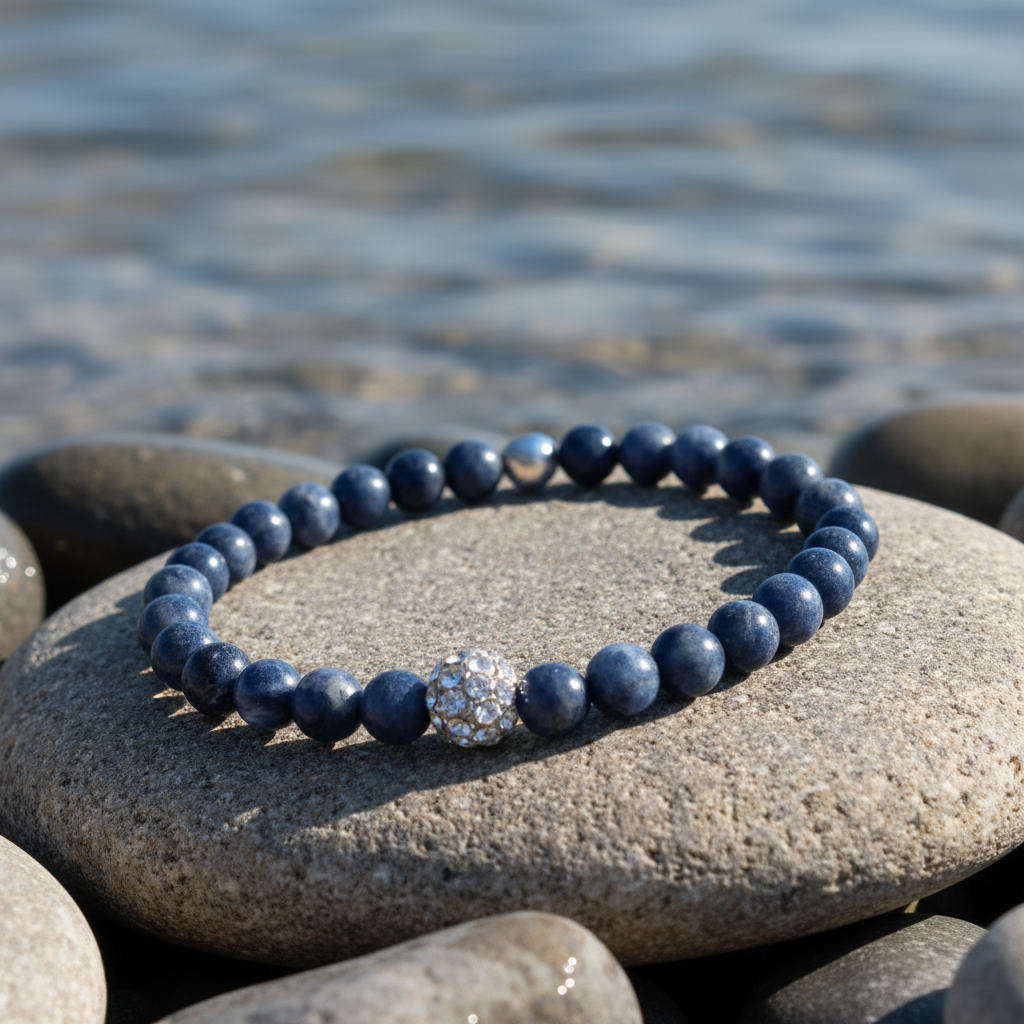 Sodalite Sparkling Silver armband sfeerbeeld