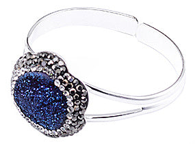 Kristallen armband Bangle Blue Druzy