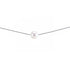 Witte zoetwater parelketting met sterling zilver (925) | Silver One White Pearl