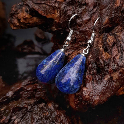 Edelstenen oorbellen Lapis Lazuli Big Drop
