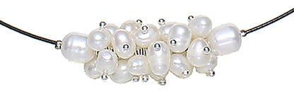 Zoetwater parelketting White Oval Ball