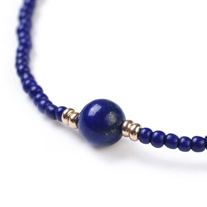 Edelstenen armband Lapis Lazuli Mini