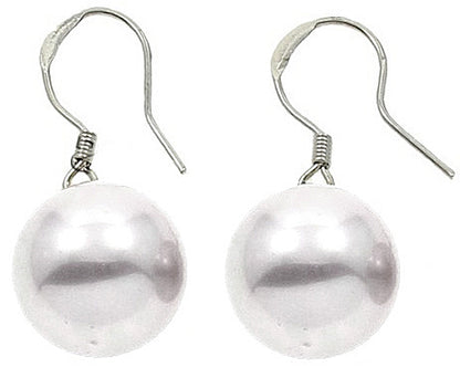 Mother of pearl parel set Wire Shiny Ball White