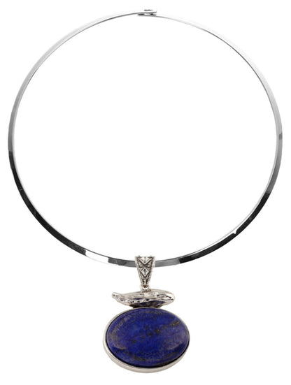 Blauwe edelstenen ketting met lapis lazuli | Lapis Lazuli Choker