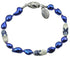 Blauw zoetwater parel armband met Delfts blauw klompjes en magneetsluiting | Hollands Glorie Klomp Blauw