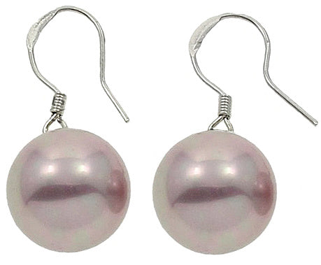 Mother of pearl parel set Wire Shiny Ball Pink