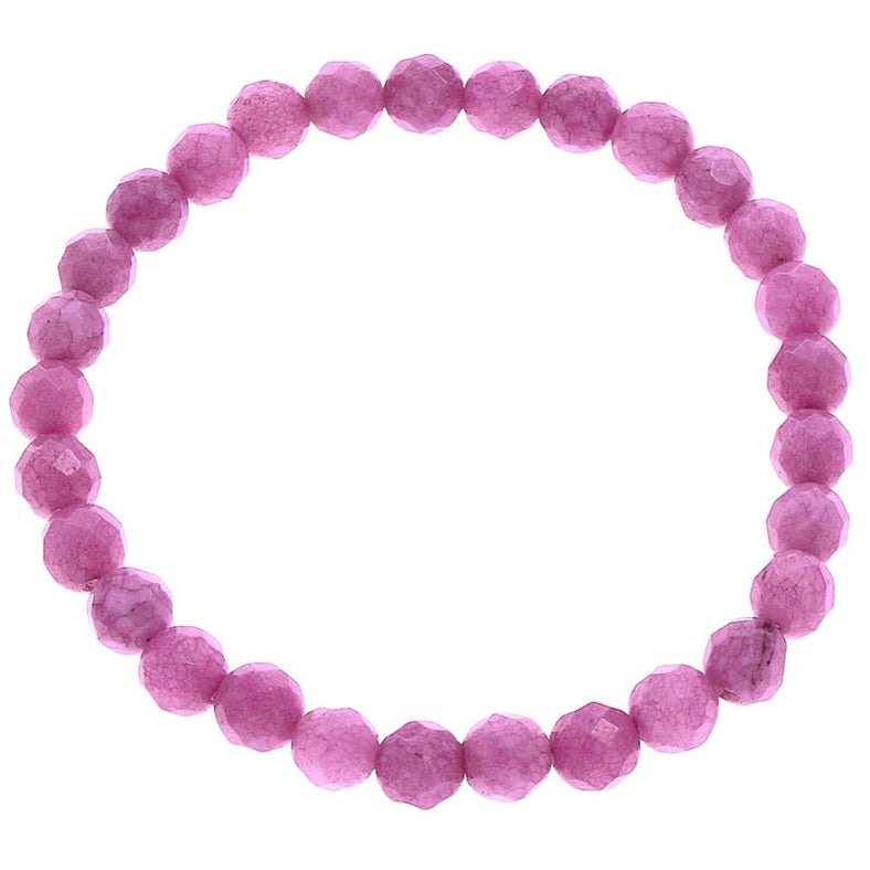 Roze edelstenen armband met jade | Jade Old Pink