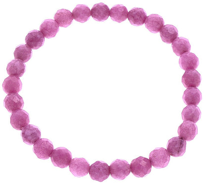 Roze edelstenen armband met jade | Jade Old Pink