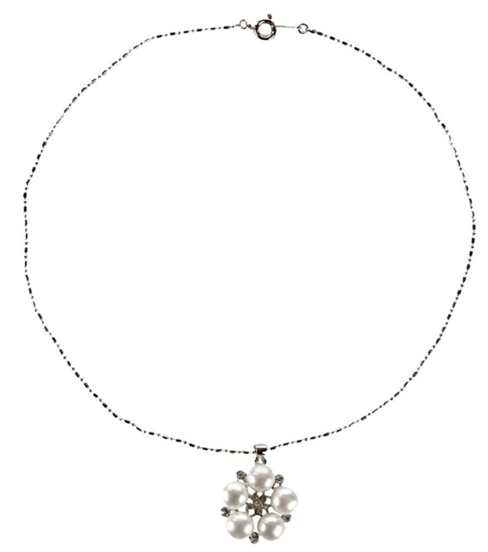 Zoetwater parelketting Flower Bling