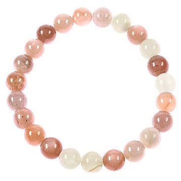 Edelstenen armband met zonnesteen | Elastisch | Huegno