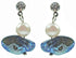 Zoetwater parel oorbellen met witte en blauwe parelS en stras steentje | Bling Blue Wing Pearl 