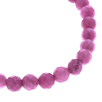 Detail van roze edelstenen armband met jade | Jade Old Pink