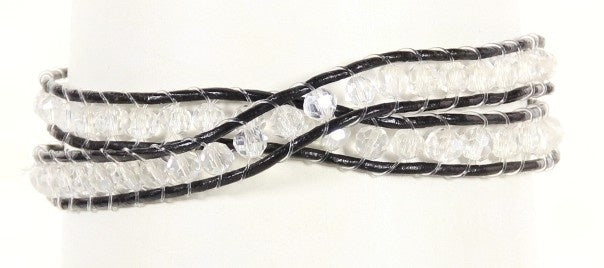 Kristallen armband Crystal White