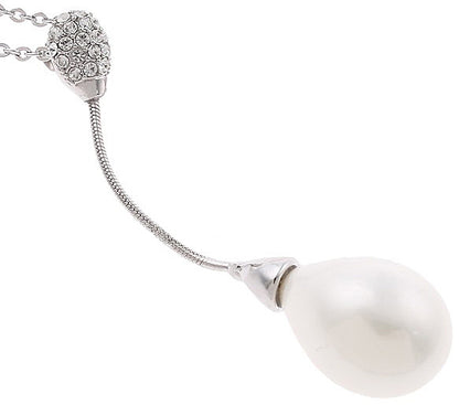 Mother of pearl parel ketting White Dangling Pearl