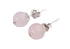 Roze edelstenen oorbellen met rozenkwart, roze edelstenen oorknopjes | Bling Roze Quartz