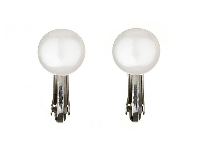 Zoetwater parel clips oorbellen Fiell Clip Pearl White