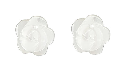 Parelmoeren oorbellen White Shell Flower  8 mm