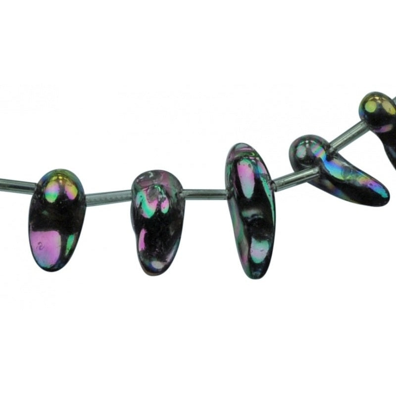 Detail van zoetwater parelketting met blauw groene parels en sterling zilver (925) | Blister Stick AB Blue