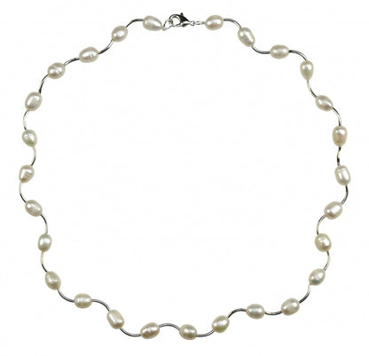 Witte parelketting Wiande 