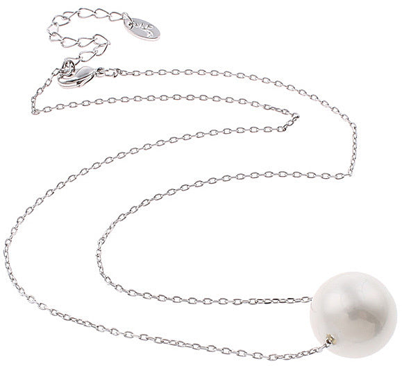 Mother of pearl parel ketting Shiny Ball White