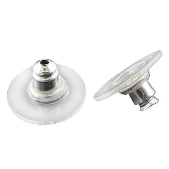 Achterkantjes van zoetwater parel oorbellen met grote witte coin parel en stras steentjes | Bright Drop Pearl