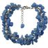 Blauw edelstenen bedel armband met aventurijn | blue Sea