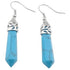 Blauw edelstenen oorbellen met turkoois en sterling zilver (925) | Turquoise Stick