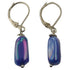 Blauwe parelmoeren oorbellen met zilver edelstaal | Shell Stick AB Blue