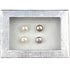 Cadeau set met 2 paar (roze en wit) zoetwater parel oorknopjes met stras steentje | Cadeau set Mea Bling W-P