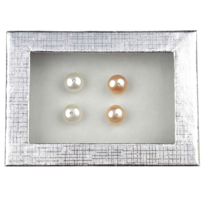 Cadeau set zoetwater parel oorbellen Mea Bling W-Pe