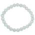 Wit edelstenen armband met edelsteen kattenoog, elastisch | Cat&