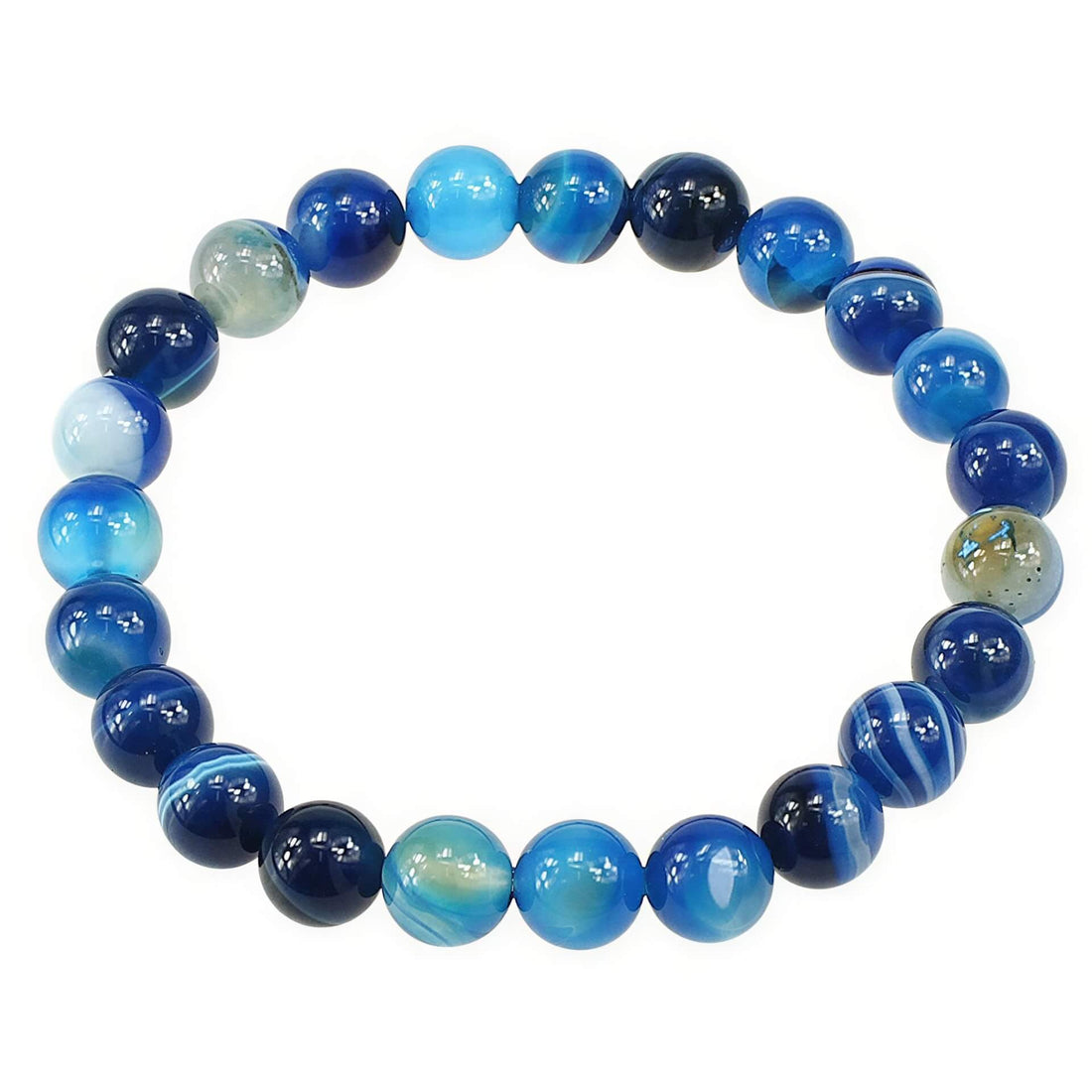 Blauw edelstenen armband met agaat | Little Blue Lace Agate