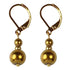 Edelstenen oorbellen met goud hematiet en goud edelstaal | Bold Gold Hematite