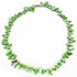 Handgeknoopte zoetwater parelketting met groene parels en sterling zilver (925) | Green Blister