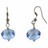 Kristallen oorbellen met blauw kristal en sterling zilver 925 | Blue Crystal