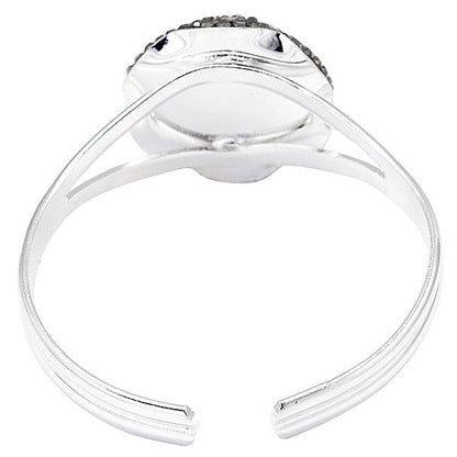 Kristallen armband met sprankelend multi color kristal en stras steentjes achterzijde | Bangle Multi Druzy